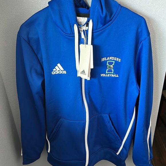 adidas Sweaters - Adidas Islanders Volleyball Blue Hoodie